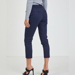 Michaels kors polka dot pants blue and white